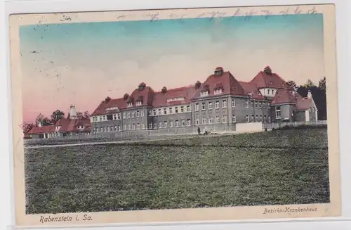 906260 Feldpost Ak Rabenstein in Sachsen Bezirkskrankenhaus 1915