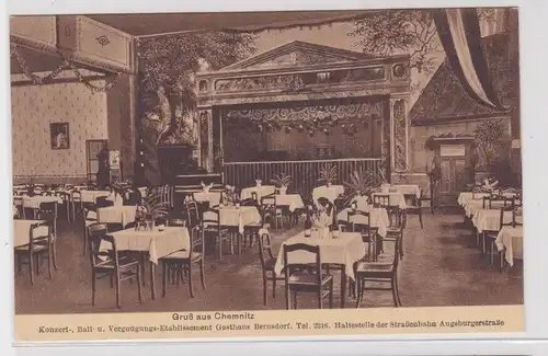 906163 Ak Gruß aus Chemnitz Gasthaus Bernsdorf um 1920