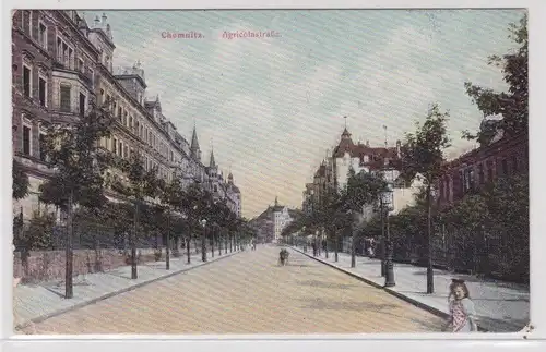 906139 Ak Chemnitz Agricolastrasse 1909