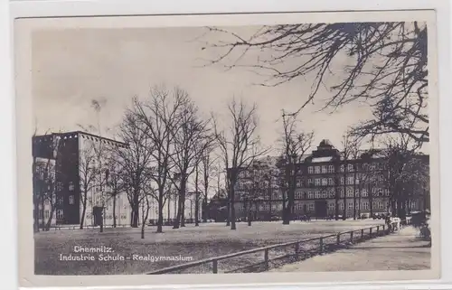 906136 Ak Chemnitz Industrie Schule - Realgymnasium 1934