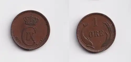 1 Öre Kupfer Münze Dänemark 1899 ss+ (149531)