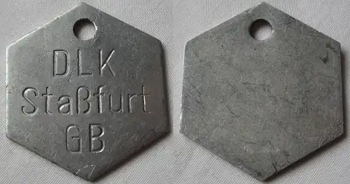 Aluminium DDR Wertmarke DLK Staßfurt GB 6eckig (139965)