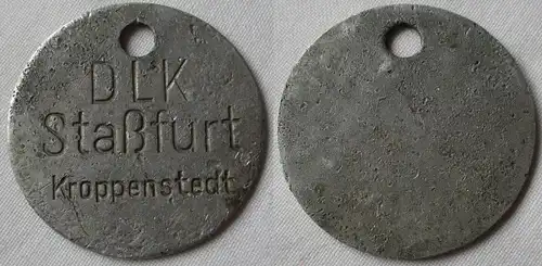 Aluminium DDR Wertmarke DLK Staßfurt Kroppenstedt (130530)