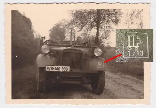 Wehrmacht Foto Nachrichten-Ersatz-Abteilung 13 Wehrkreis XI Magdeburg (900196)