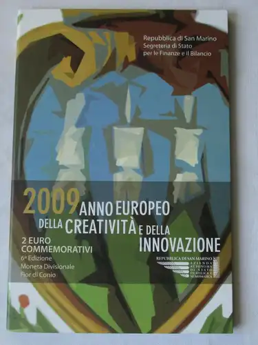 San Marino 2 Euro 2009 st Blister EU Jahr der Kreativität und Innovation(158212)