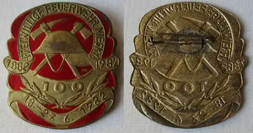 DDR Abzeichen 100 Jahre Freiwillige Feuerwehr Niesky 1882 - 1982 (105011)