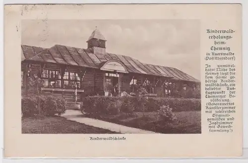 19880 AK Kinderwalderholungsheim Chemnitz in Auerswalde - Bahnpost 1936