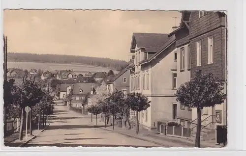 904427 Ak Grüna Kreis Karl-Marx-Stadt - August-Bebel-Straße, Straßenansicht 1959