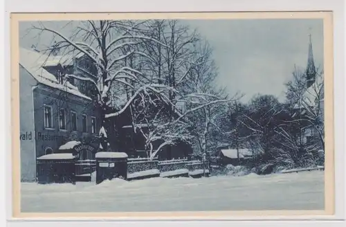 904535 Ak Chemnitz - Restaurant und Kaffee "Zum Schloßwald" im Winter um 1930