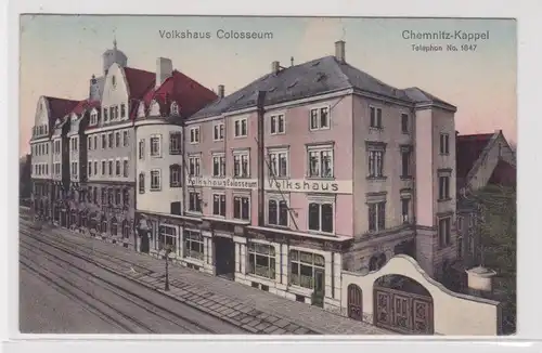 905558 Ak Chemnitz Kappel Volkshaus Colosseum 1910