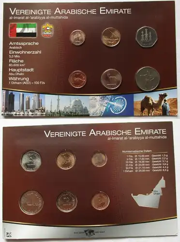 KMS Das Geld der Welt Kursmünzensatz Vereinigte Arabische Emirate VAE (138583)