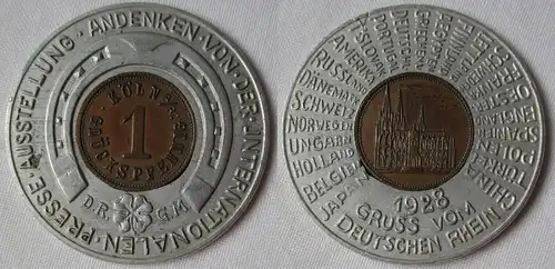 Glücksmünze Köln Andenken von der Internationalen Presseausstellung 1928(119931)