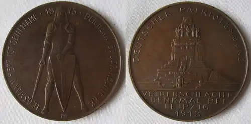 Medaille deutscher Patriotenbund Völkerschlachtdenkmal Leipzig 1913 (118520)