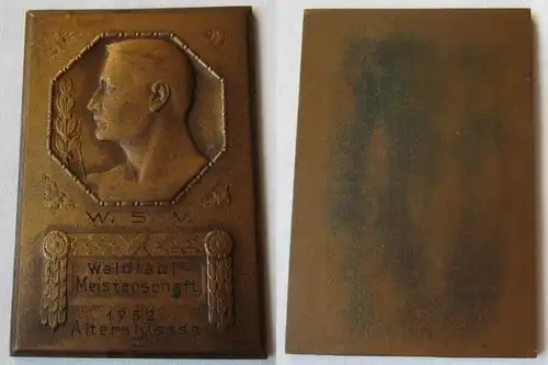 Plakette W.S.V. Waldlauf Meisterschaft 1932 Altersklasse I. (153711)