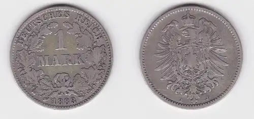 1 Mark Silber Münze Deutschland Kaiserreich 1883 J Jäger Nr.9 (152124)