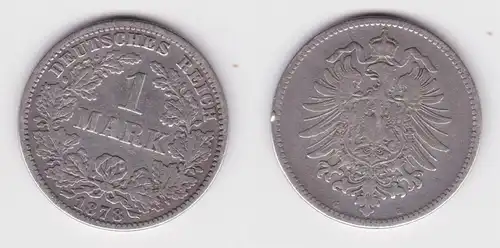 1 Mark Silber Münze Deutschland Kaiserreich 1878 G Jäger Nr.9 (156523)