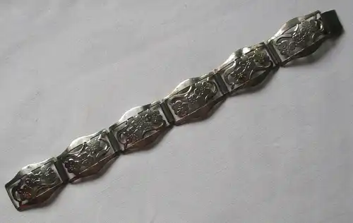 elegantes Armband 830er Silber mit Blütenmuster (134038)