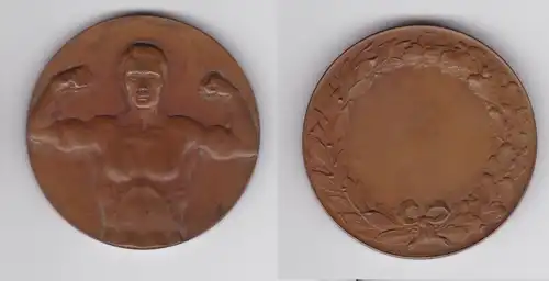 Bronze Medaille Brehmer Markneukirchen Sport Gewichtheber Blanko (138837)