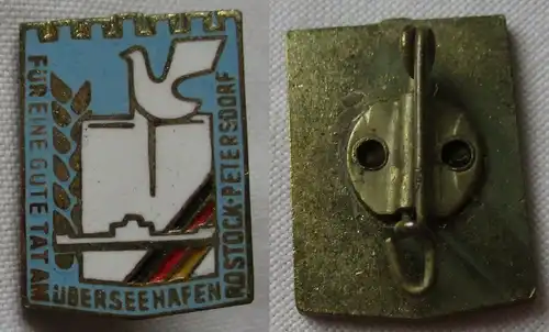 seltene DDR Aufbaunadel Überseehafen Rostock Petersdorf (109832)