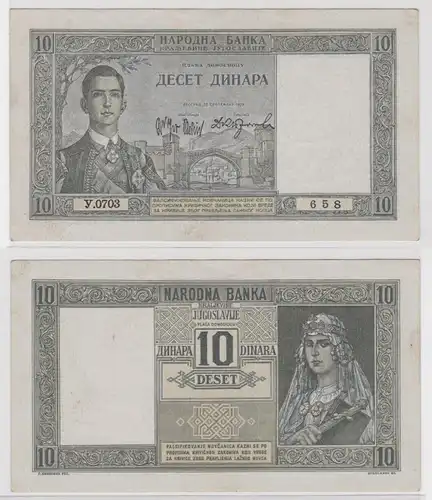20 Dinar Banknote Jugoslawien 22.September 1939 Pick 35 (138686)