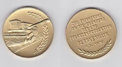 DDR Medaille Erinnerung an die Gründung der LPG Blankenhain 1.3.1978 (112016)