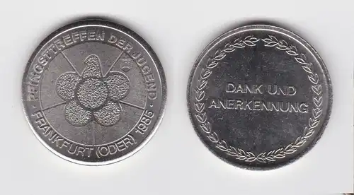 DDR Medaille Pfingsttreffen der Jugend Frankfurt Oder 1985 (132332)