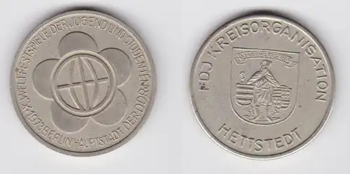 DDR Medaille FDJ Kreisorganisation Hettstedt 1973 (137625)