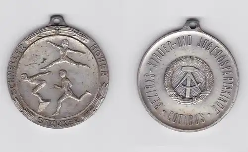 DDR Medaille Bezirks Kinder & Jugend Spartakiade Cottbus Stufe Silber (113133)