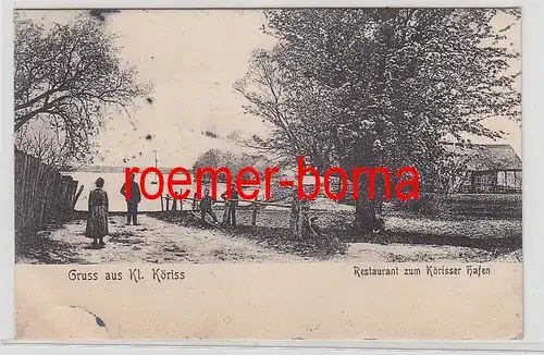 78287 Ak Gruß aus Klein Köris Restaurant zum Körisser Hafen 1907