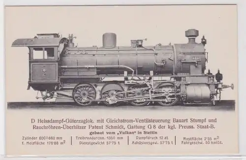 83651 AK K.k. österreichische Staatsbahn Heissdampf-Güterzuglok Bauart Stumpf