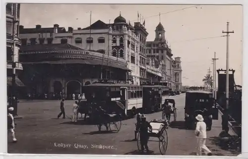 39564 AK Singapore - Collyer Quay, Straßenansicht mit Straßenbahn