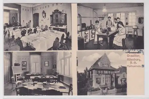 904093 Mehrbild Ak Altenburg S.-A. Moltkestraße Pension Grawitter 1915