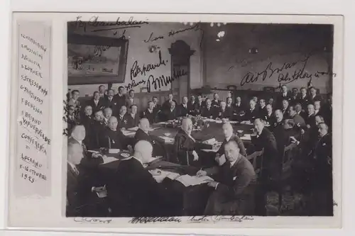 903504 Foto Ak Der Vertrag von Locarno, 5.-16. Oktober 1925