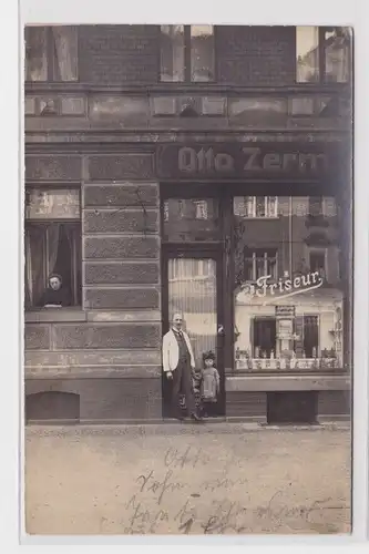 904505 AK Leipzig - Äußere Hallische Str. 159, Friseur Otto Zerm. 1919