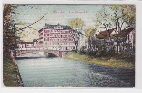 19551 AK Chemnitz - Neue Bäckerbrücke, Bahnpost 1910