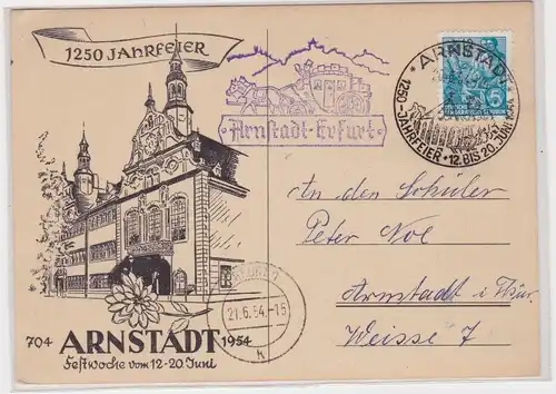 905653 AK 1250 Jahrfeier Arnstadt - Festwoche vom 12.-20. Juni 1954