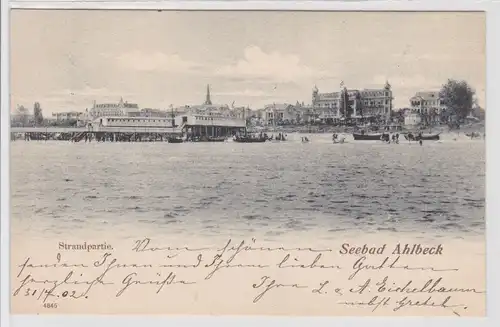 38174 Ak Seebad Ahlbeck Strandpartie 1902