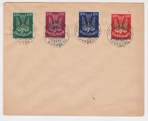 19156 Brief Flugpost Nürnberg 1923 Michel Nr. 215-218