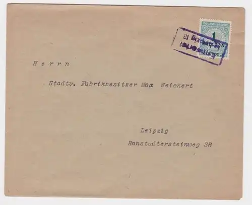 901974 Brief Stadtverwaltung Fabrikbesitzer Max Weickert Leipzig Mi 314