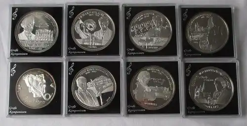 Sammlung große Komponisten auf offiziellen Silber Gedenkmünzen (107207)