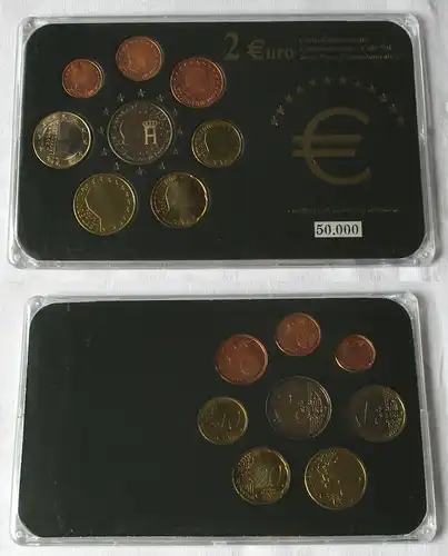 Luxemburg KMS Kursmünzensatz 1 Cent - 2 Euro Porträt + Monogramm Herzog (130951)