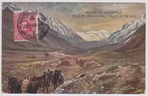 902583 Ak Republica Argentina Valle del Inca (Incatal) 1914