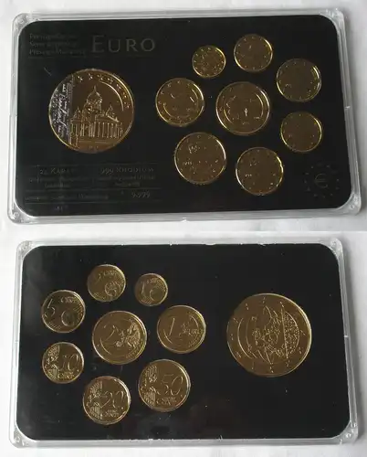Prestige Coinset Kursmünzensatz Euro Finnland 24 Karat Gold Auflage (123380)