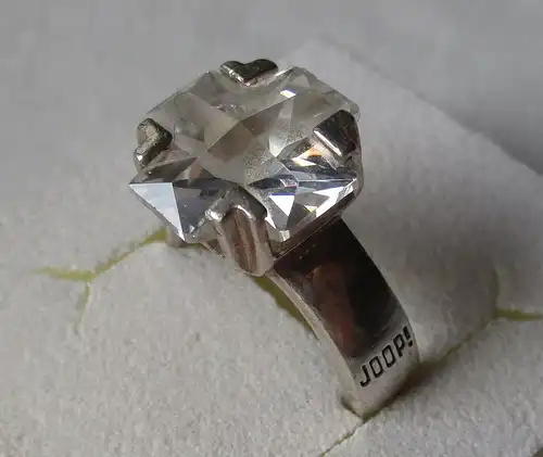 hochwertiger 925er Sterling Silber Ring JOOP! t&d mit klarem Edelstein (134753)