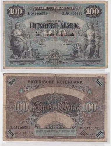 100 Mark Banknote Bayerische Notenbank München 1.1.1900 (111323)