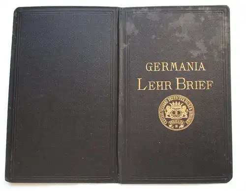 alter Lehrbrief "GERMANIA" Borna 1916, Bäcker Innung, Prüfungs Zeugnis (116695)