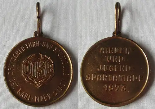 DDR Medaille DTSB Karl-Marx-Stadt Kinder- & Jugend Spartakiade 1973 (124249)