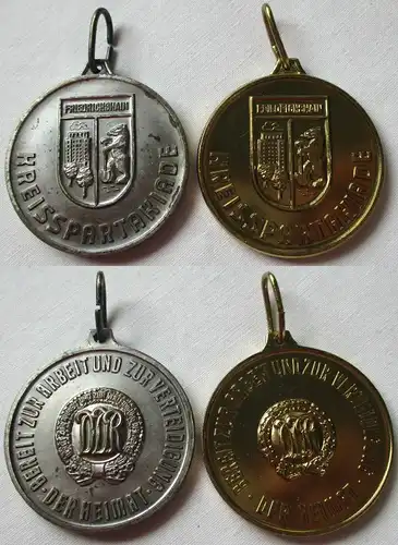 2 DDR Sport Medaillen Kreisspartakiade Friedrichshain (124669)