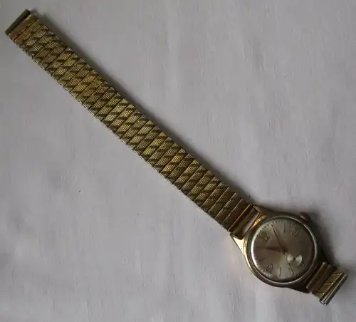 Herren Armbanduhr UMF Ruhla Handaufzug dezentrale Sekunde 1958 (140800)