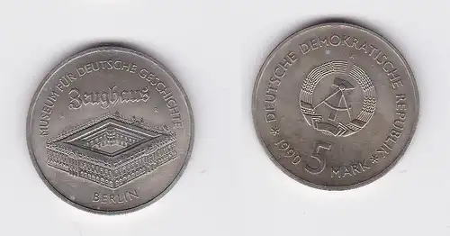 DDR Gedenk Münze 5 Mark Berlin Zeughaus 1990 Stempelglanz (128675)